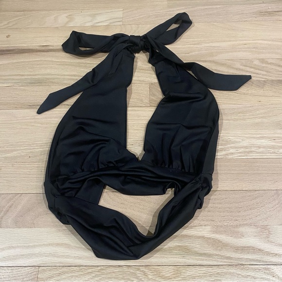 Black Halter Top - Picture 2 of 7